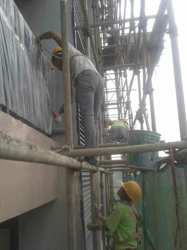 友情漆畢節火電廠20萬外墻工程